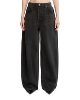 Jeans Oversize Nero - ALEXANDER WANG WOMEN | PLP | dAgency