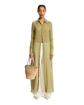 Green Lyocell Shirt Dress - AMI PARIS WOMEN | PLP | dAgency