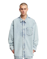 Blue Logoed Denim Shirt - New arrivals men's clothing | PLP | dAgency