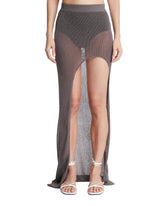 Gray Knitted Slit Skirt - Women's skirts | PLP | dAgency