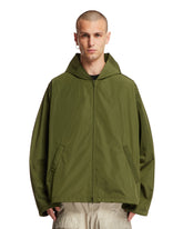 Green Zip-Up Logoed Jacket - Balenciaga men | PLP | dAgency