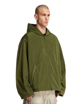Green Zip-Up Logoed Jacket | PDP | dAgency
