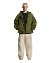 Green Zip-Up Logoed Jacket - Balenciaga men | PLP | dAgency