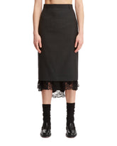Black Double Layer Skirt - Balenciaga women | PLP | dAgency