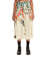 Printed Plisse Midi Skirt - BOTTEGA VENETA | PLP | dAgency