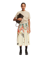Printed Plisse Midi Skirt - Bottega Veneta women | PLP | dAgency
