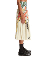 Printed Plisse Midi Skirt | PDP | dAgency