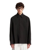 Overshirt In Dry Mouliné Nera | PDP | dAgency