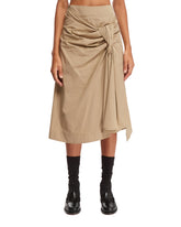 Beige Knotted Midi Skirt - Women's skirts | PLP | dAgency
