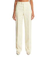 Yellow Linen Pants - Bottega Veneta women | PLP | dAgency