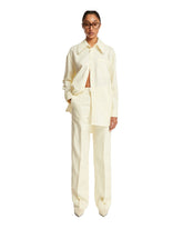 Yellow Linen Pants - Bottega Veneta women | PLP | dAgency
