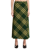 Green Check Skirt - BURBERRY WOMEN | PLP | dAgency