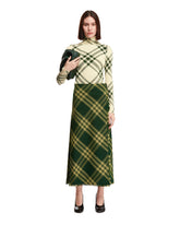 Green Check Skirt - BURBERRY WOMEN | PLP | dAgency