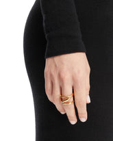 Gold Triplet Ring - CHARLOTTE CHESNAIS WOMEN | PLP | dAgency