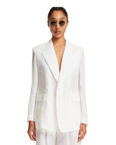 White Double-Breasted Blazer | PDP | dAgency