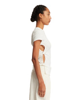White Asymmetric T-Shirt | PDP | dAgency
