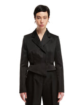 Black Overlapped Blazer - Women's jackets | PLP | dAgency