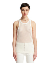 White Mesh Cotton Top - new arrivals women's clothing | PLP | dAgency