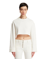 White Cropped Sweater - Women's knitwear | PLP | dAgency
