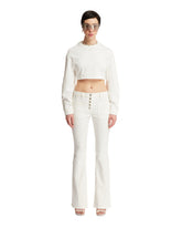 White Cropped Sweater - Women's clothing | PLP | dAgency