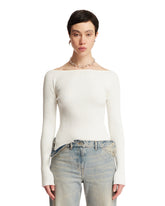 White Knitted Sweater - COURREGES | PLP | dAgency