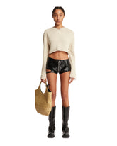 Beige Cropped Sweater - COURREGES | PLP | dAgency