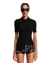 Black Knitted Polo - Women's polos | PLP | dAgency