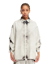 Gray Drawstrings Denim Shirt - Women's clothing | PLP | dAgency