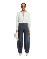 Blue Pinstriped Jeans - Women's clothing | PLP | dAgency
