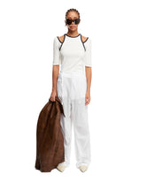 White Lurex Daisy Pants - Women's trousers | PLP | dAgency