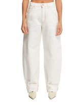 White Khris Barrel Jeans - Women's clothing | PLP | dAgency