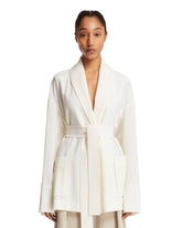 White Wool Relax Jacket - Women's clothing | PLP | dAgency