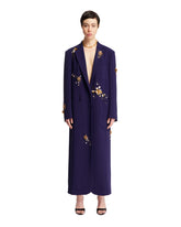 Purple Embellished Long Coat - DRIES VAN NOTEN | PLP | dAgency