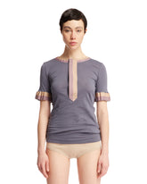 Gray Frilled T-Shirt - new arrivals women's clothing | PLP | dAgency