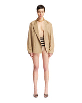 Beige Striped Culottes - Women's shorts | PLP | dAgency