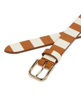 Beige Striped Belt - Women's accessories | PLP | dAgency