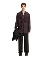 Purple Chest Pockets Shirt - New arrivals men's clothing | PLP | dAgency