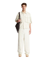 White Cargo Trousers - DRIES VAN NOTEN MEN | PLP | dAgency