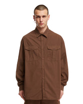 Brown Cotton Shirt - EMPORIO ARMANI MEN | PLP | dAgency