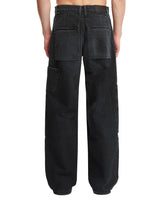 Black Paneled Jeans | PDP | dAgency