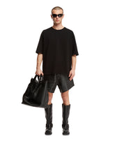 Black Leather Shorts - EZR | PLP | dAgency