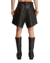 Black Leather Shorts | PDP | dAgency