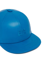 Blue Leather Logo Cap | PDP | dAgency