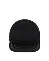 Black Leather and Mesh Cap - Men's hats | PLP | dAgency
