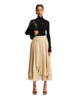 Beige Flounced Skirt | PDP | dAgency