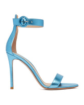 Blue Portofino 85 Sandals - GIANVITO ROSSI WOMEN | PLP | dAgency
