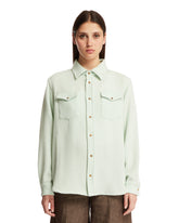 Overshirt In Cashmere Blu - CAMICIE DONNA | PLP | dAgency