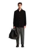 Black Gauze Cashmere Shirt - New arrivals men's clothing | PLP | dAgency