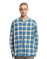 Blue Checkered Shirt - GREG LAUREN MEN | PLP | dAgency