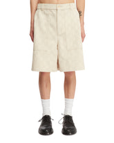 Beige GG Cotton Shorts - Men's shorts | PLP | dAgency